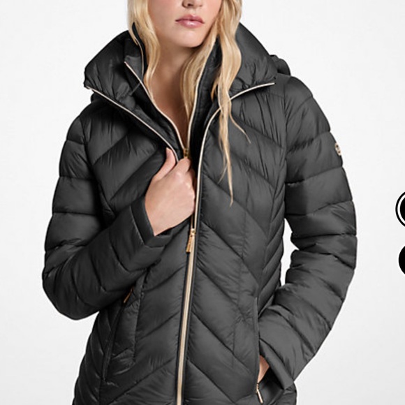 MICHAEL Michael Kors Quilted Black Snow Jacket - Picture 8 of 12